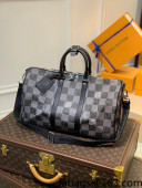 Louis Vuitton Keepall Bandoulière 45 Travel Bag N80404 Grey 2022