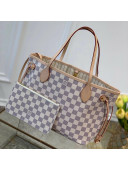 Louis Vuitton Neverfull PM Tote Bag N41362 Damier Azur Canvas/Light Beige 2022 51