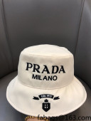 Prada Nylon Bucket Hat White 2022 106