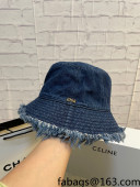 Dior Denim Fringe Bucket Hat Blue 2022 16