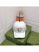 Prada Baseball Hat White 2022 0310133