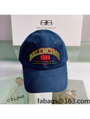 Balenciaga Canvas Baseball Hat Blue 2022 0401108