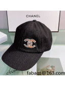 Chanel CC Canvas Hat Black 2022 0401119