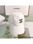 Chanel CC Canvas Hat White 2022 0401120