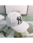 New York x Gucci GG Canvas Baseball hat White 2022 0401157