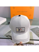 Louis Vuitton Canvas Baseball Hat White 2022 040201