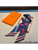 Hermes Silk Bandeau Scarf Blue 2022 12