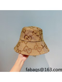 Gucci Maxi-GG Canvas Bucket Hat Brown 2021 80