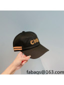 Chanel Canvas Baseball Hat Black 2022 86