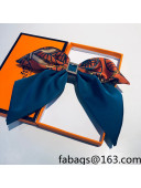 Hermes Silk Bow Headband Orange 2022 47