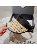 Chanel Straw Mesh Visor Hat Beige 2022 031051