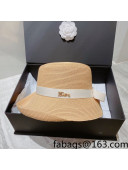 Celine Straw Bucket Hat Beige 2022 031058