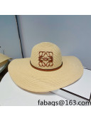 Loewe Straw Wide Brim Bucket Hat Beige 2022 0310123