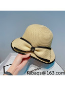 Chanel Straw Bucket Hat Beige 2022 0310126