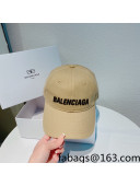 Balenciaga Canvas Baseball Hat Beige 2022 040155