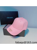 Prada Canvas Baseball Hat Pink 2022 033116