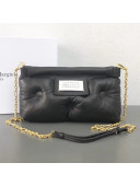 Maison Margiela Small Glam Slam Quilted Puffer Lambskin Clutch Shoulder Bag Black 2019