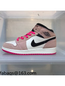 Nike Air Jordan AJ1 Mid-top Sneakers Pink 2021 112376