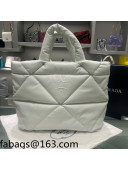 Prada Padded Nappa Tote Bag 1BG411 White 2022