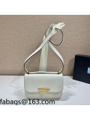 Prada Saffiano Leather Shoulder Bag 1BD320 White 2022