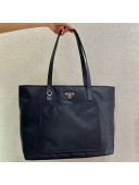 Prada Nylon Tote bag with Pocket 1BG052 Black 2022 