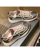 Prada Men's America's Cup Fabric Sneakers Grey 2022  