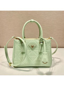  Prada Small Galleria Quilted Saffiano Leather Bag 1BA896 Green 2023