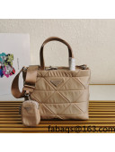 Prada System Nylon Patchwork Tote Bag 1BG380 Beige 2022