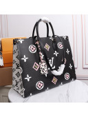 Louis Vuitton Onthego GM Tote BagM45815 Black 2021 Wild at Heart TOP