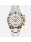 SUPER QUALITY – Rolex Daytona 116503 – Men: Dial Color – White, Bracelet - Yellow Gold Plated, Stainless Steel, Case Size – 40mm, Max. Wrist Size - 7.5 inches