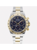 SUPER QUALITY – Rolex Daytona 116523 – Men: Dial Color – Blue, Bracelet - Yellow Gold Plated, Stainless Steel, Case Size – 40mm, Max. Wrist Size - 7 inches