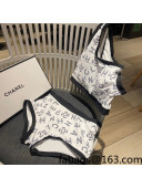 Chanel Logo Swimwear White 2022 032903