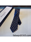 Gucci Silk Tie Dark Blue 2022 031097