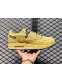 Travis Scott X Nike Air Max 1 Wheat/Lemon Drop-Baroque Brown-Chile Red DO9392-700