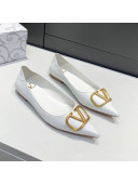 Valentino VLogo Ballet Flat White 2022 032654