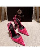 Versace Leather Slingback Pumps 11cm Pink 2022 031929