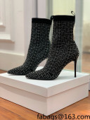 Balmain Knit Ankle Boots Black 2021 120411