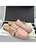 Loewe Gate Calfskin Flat Mules Pink 2022 032865