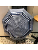 Dior Houndstooth Umbrella Blue 2022 23