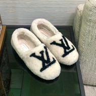 Louis Vuitton Shearling Loafers White 2021 111788