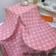 Hermes H Blanket 135x165cm Pink 2021 30