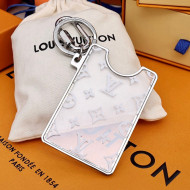 Louis Vuitton Transparent LV Prism ID Holder Bag Charm and Key Holder White 2021 