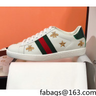 Gucci Ace Sneakers with Bee and Web White 2022 39