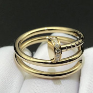 Cartier Yellow Gold Juste un Clou Ring with Diamonds 10