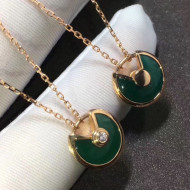 Cartier Nologo Amulette de Necklace , XS Model Green 08