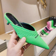 Balenciaga Knit Mules 4cm Green 2021 24