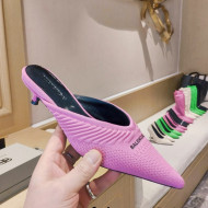 Balenciaga Knit Mules 4cm Pink 2021 25