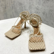 Bottega Veneta Cord Mesh High Heel Sandals 9cm White 2022