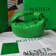 Bottega Veneta Mini BV Jodie Hobo Bag in Woven Lambskin Grass Green 2021