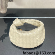 Bottega Veneta Mini Jodie Hobo Bag in Patent Leather White 02 2022 651876 